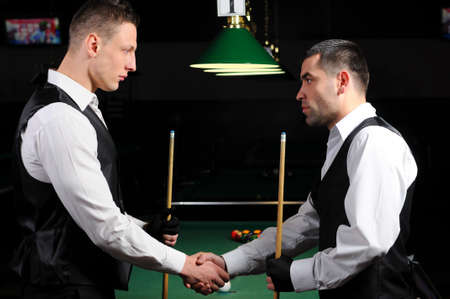 young professional people are welcome to play snooker  Billiards の写真素材