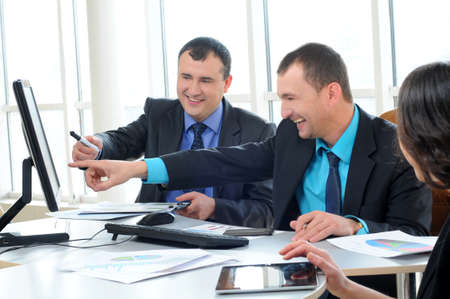 Group of people on business project presentationの写真素材