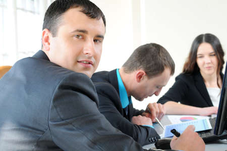 Group of people on business project presentationの写真素材