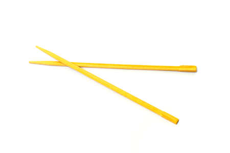 chopsticks on a white backgroundの写真素材