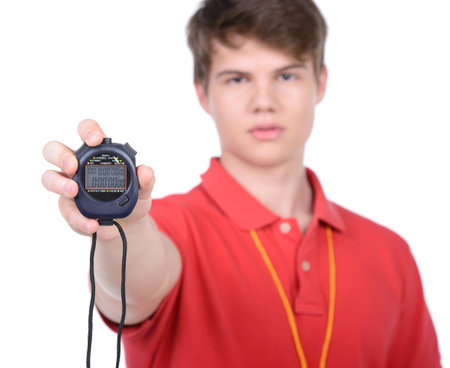 Sport Trainer. Portrait of happy young coachの写真素材
