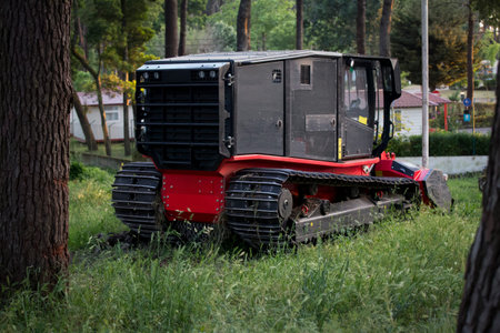 Wood chipper prepared to clean the mountains in the north of Portugal.