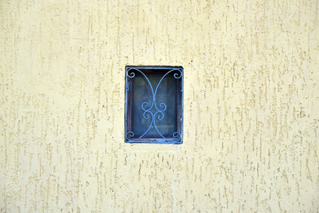 small window on the wall rustic effect
