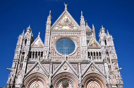 Cathedral in Siena, Tuscany, Italyの写真素材