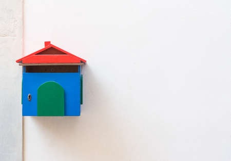 mailbox on white backgroundの写真素材