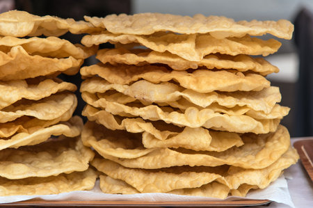 fried pizza, crisp