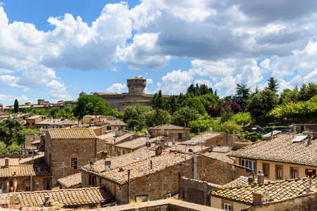 Old town of Volterra, tuscany, italyの写真素材