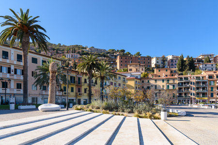 Porto Santo Stefano, seaport town of Monte Argentario, Tuscany, Italyの写真素材