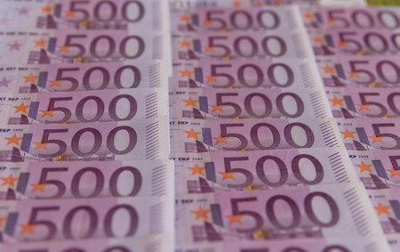euro money banknotes, Money Euro background