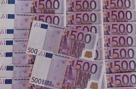 euro money banknotes, Money Euro background