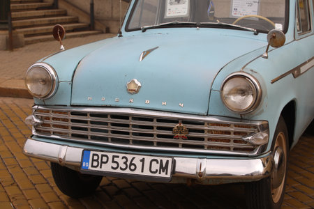 Sofia, Bulgaria - September 17, 2023: Autumn retro car salon in the center of the capital of Bulgaria, Sofiaのeditorial素材