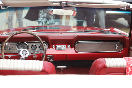 Sofia, Bulgaria - September 17, 2023: Autumn retro car salon in the center of the capital of Bulgaria, Sofiaのeditorial素材