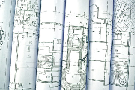 Image of several drawings of the project 