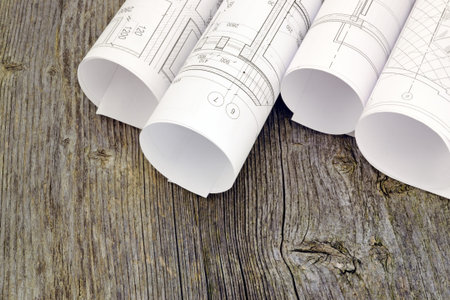 Image of several drawings for the project engineer jobs