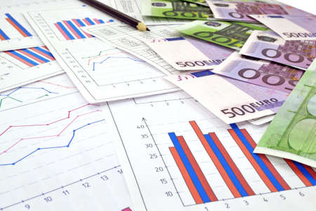 Image of financial tables graphs numbers for work business and economicsの写真素材
