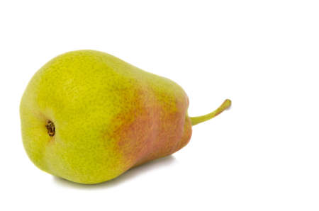 Large ripe yellow pear. Presents on a white background.の写真素材