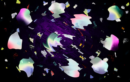 Beautiful dark blue background with abstract grunge pattern.の写真素材