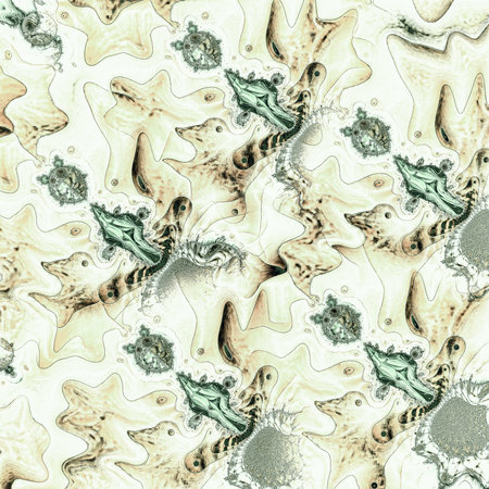 Fancy bright abstract pattern with oval shapes