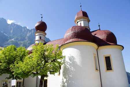 bartholomew church in Koenigssee in Bavariaのeditorial素材