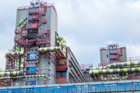 Hospital with heliport in Aachenのeditorial素材