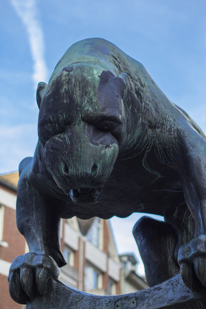 Aachen modern and ancient city at the same timeの写真素材
