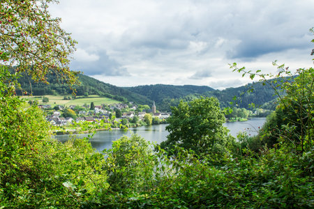 Beautiful views around the Rurseeの写真素材