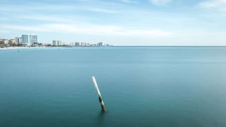 Coatsline and the sea, Clearwater, Florida on a sunny day.の写真素材