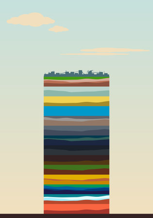 layers of the earthのイラスト素材