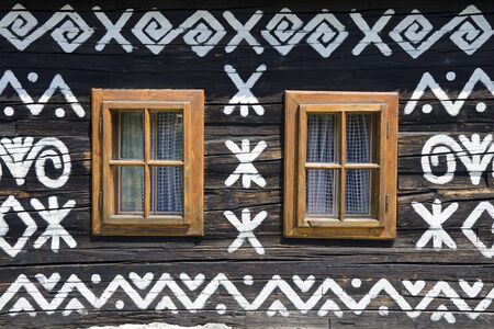 The ornaments from Cicmany, and Slovak folk patternの写真素材