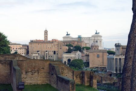 The Roman Forum, Rome, Italyの写真素材