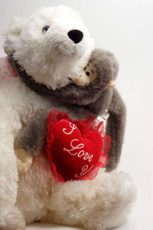 Valentine Bear Hugの写真素材
