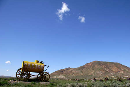 Water wheel barrowの写真素材