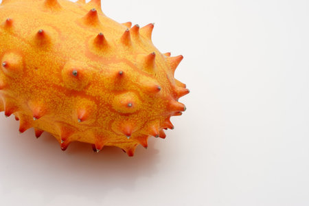 Close up of kiwiano fruitの写真素材