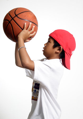 Lining up the Shotの写真素材