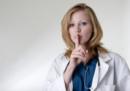 lady doctor sayingの写真素材