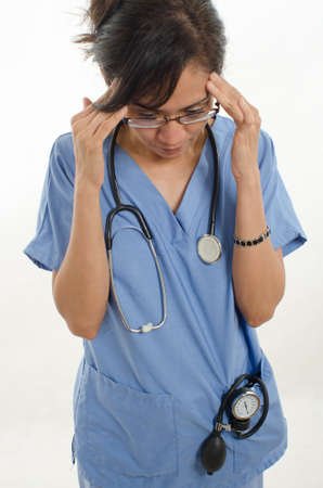 Attractive forties asian healthcare worker womanの写真素材