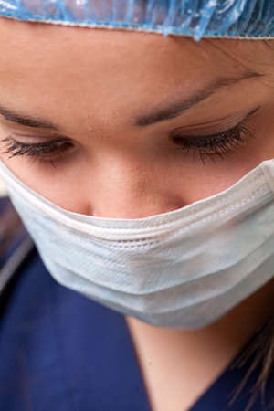 Attractive caucasian healthcare worker womanの写真素材