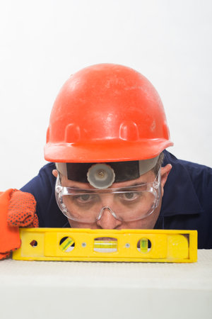 Attractive hispanic construction worker