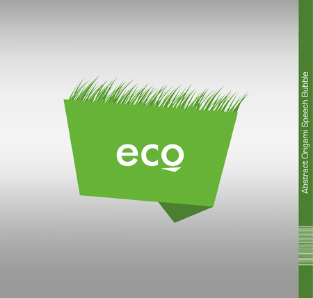 Eco Speech Bubble Illustration.のイラスト素材