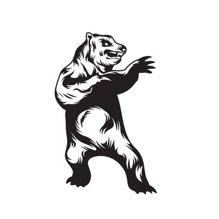 Bear symbol - vector illustrationのイラスト素材
