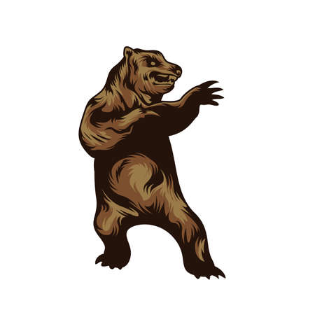 Bear symbol - vector illustrationのイラスト素材