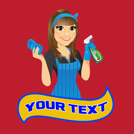 Vector illustration of a  cleaning serviceのイラスト素材
