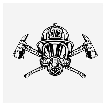 illustration vector firefightersのイラスト素材