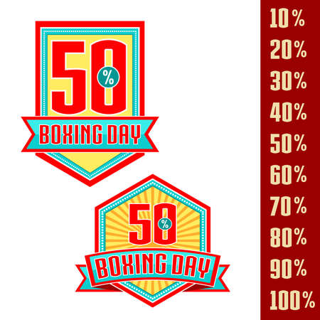 Happy Boxing Day sale. Vector royalty free stock illustration for greeting card, promotion, poster and banner websiteのイラスト素材