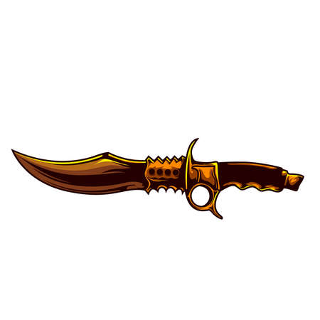 Vector illustration of knife bladeのイラスト素材