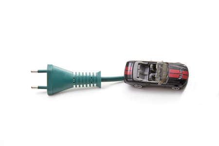Electric automobile symbol of echological transportsの写真素材