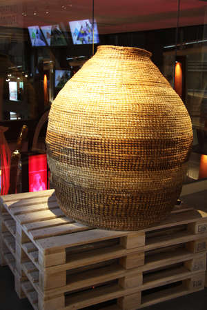 Inside view of Angola pavilion at Expo 2015 in Milan Italyのeditorial素材