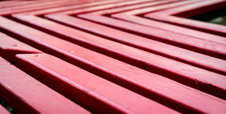 texture wooden boards painted red paint close-upの写真素材