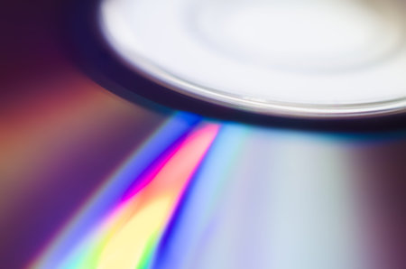compact disc surface macro abstract multicolored pattern background