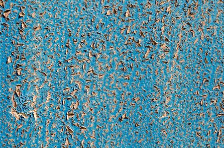 old blue cracked wall abstract backgroundの写真素材